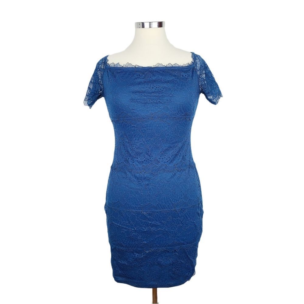 GUESS darcy off the shoulder lace dress